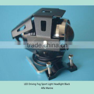 Motorcycle LED Driving Fog Sport Light Headlight Black photo-5