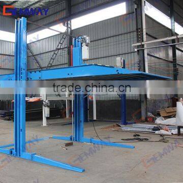 2 Pole hydraulic car lift in ground