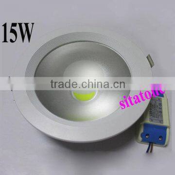 15W COB Led DownLight,AC85-265V/12v