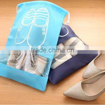 Custom Non Woven Drawstring Shoe Bag Sack Personalised Draw String Shoe Bag photo-6