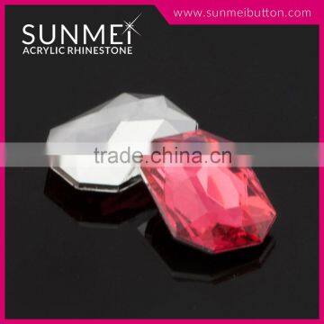Octagon Shaped Acrylic Rhinestones (MIT) for Tiara Crown photo-5