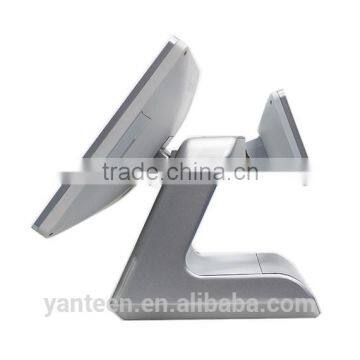 Silver Color 15inch Supermarket All in One Touch Screen POS System With Aluminum Alloy Casing photo-3