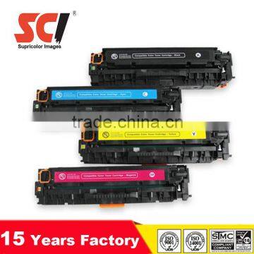 CB540A-543A compatible color toner cartridge for HP CP1215 1210 series toner cartridge CB540