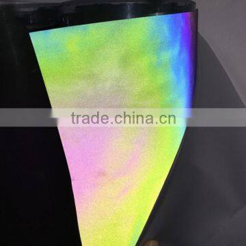 Rainbow Reflective in the Dark Reflective pu Synthetic Leather for Shoes photo-5
