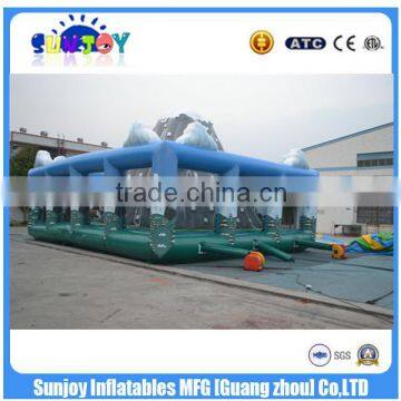 EN14960 Giant Inflatable Playground Obstacle With Climbing Wall ,Kids Indoor Playground photo-4