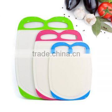 3-Pece Popular Colorful Kitchen Plastic Chopping Blocks Set Of Cutting Board