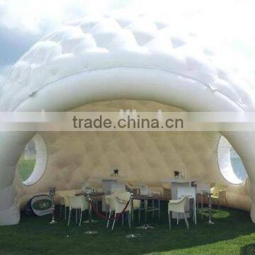 2015 Discount product,High quality Inflatable clear and white dome tent for sale