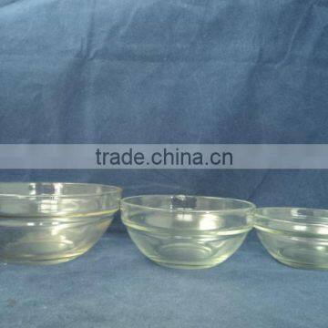 5 pcs clear glass bowl suitable for microwave oven