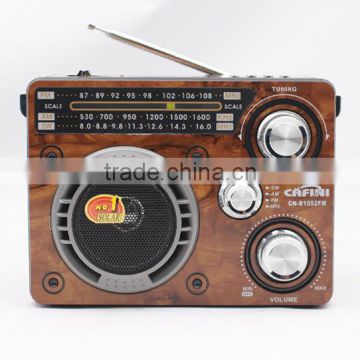 2015 Portable home retro radio with led torch and mp3 player