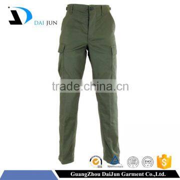 Daijun oem hot sale green windproof high quality cargo tactical pants