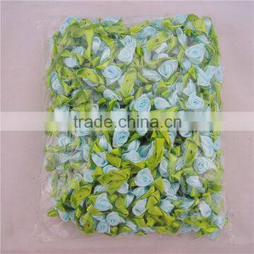 Handmade White Satin Ribbon Flower for Garment and Shoes photo-5