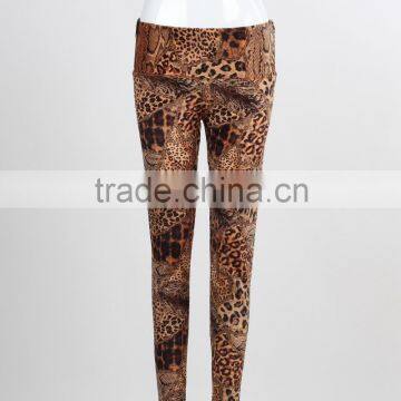 F5W31046 Top Quality Yoga Patns Ladies Fashion Custom Sublimation Leopard Printed Leggings