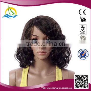 OEM China Factory Customizable Synthetic curly hair glueless wig