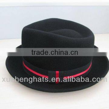 Men Black Fedora Hat