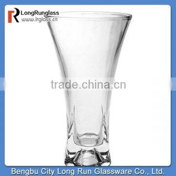 LongRun cheap Art Style and Home Decoration Use glass vase clear glass vase