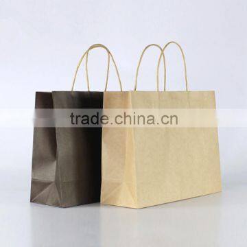 Luxury Brown Kraft Paper Carrier Bag With Twisted Handle photo-2