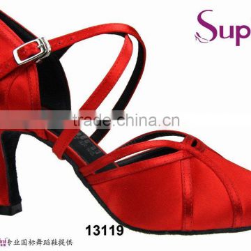 red color middle heel comfortable Ballroom Shoes