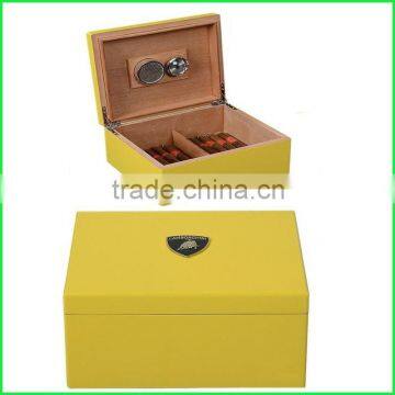 Customized Logo Recycled Cigar Box with 2 Wooden Cells