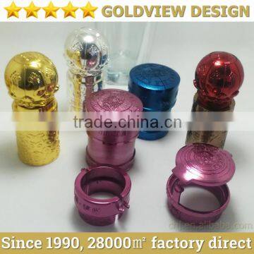 Perfume bottle cap,ABS Metalized cap with PP inside,perfume bottle ABS cap metalized cap FEA15,haute perfume cover fragrance