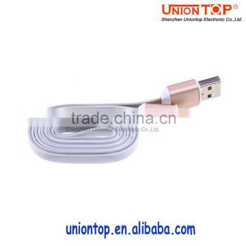 Wholesale fast charging noodle flat 24awg micro usb cable for samsung made in china