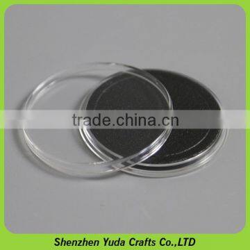 Hot Sell Transparent Empty Plastic Coin Capsules With Ring photo-2
