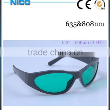 Factory 635nm 808nm laser safety glasses eyewear