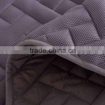 Coffee Quilted PU Combined Cool VibratingMattress Pad For Adults
