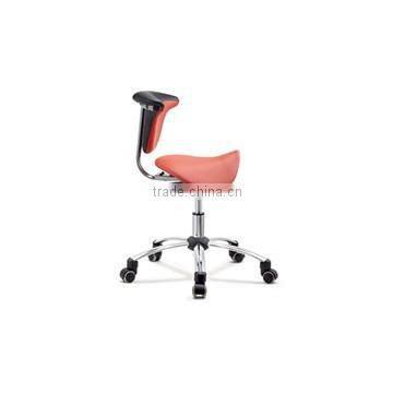  Modern Genuine Leather Material and Barber Chair Specific Use Saddle Stool