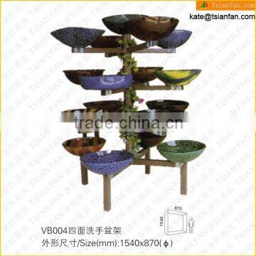 VB004---Polyhedral basin display rack