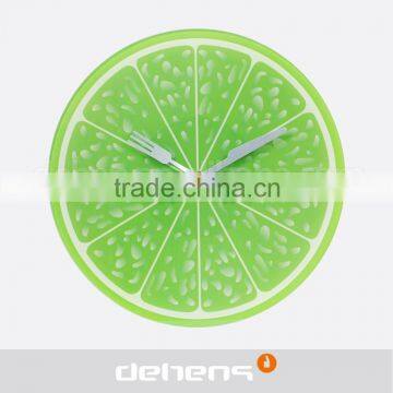 DEHENG 12'' Fruit Kitchen Glass Wall Clock photo-3