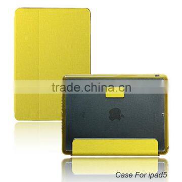 High quality hot flip leather case for ipad 5