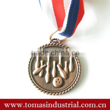 high quality antique silver plating sport metal medal