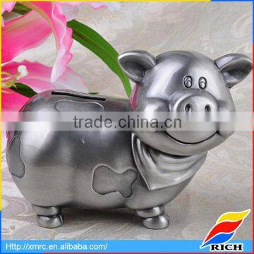 Promotional metal piggy coin saving box