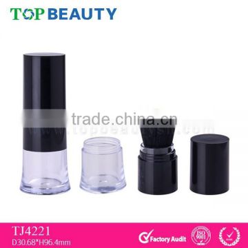 TJ4221- 8g Cosmetic Plastic Mineral Powder Jar With Brush