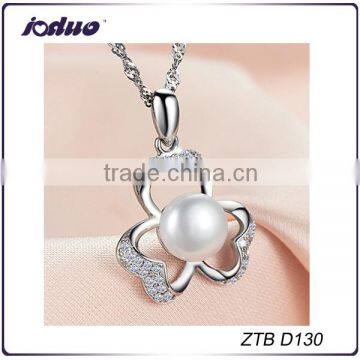 New Fashion Flowers Pendant 925 Sterling Silver Necklace