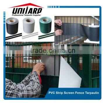 gray clips PVC strip tarpaulin screen fence Zaunblende PVC Profi 0.19 x 35m Sichtschutzstreifen