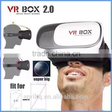 Hot selling High Quality Real Virtual Google Cardboard Virtual Reality VR Box 3D Glasses with removed