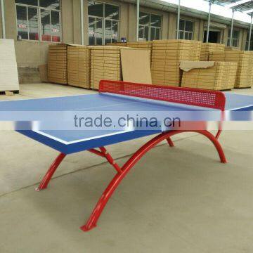 ITTF approved SMC outdoor Table Tennis Table with Rainbow shape