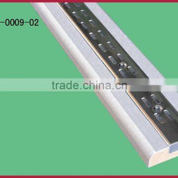 White slotted channel with wooden MDF made in China