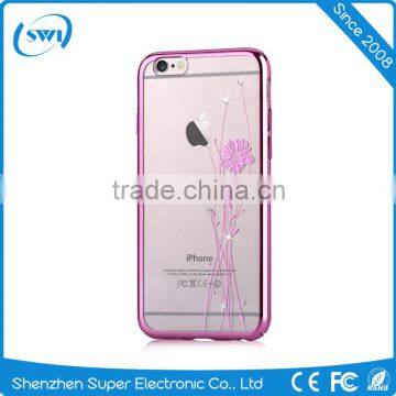 Luxury Original Diamand Element Cell Phone Case for IPhone 6, Electroplating Crystal PC Back Cover for IPhone 6s photo-2