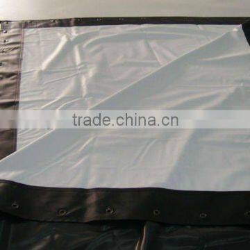 OEM high quality eyelet and black board front film screen