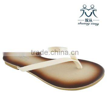 new simple design flip flop ladies slipper flat shoes for beach