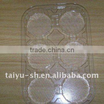 plastic clear PVC yogurt tray packaging