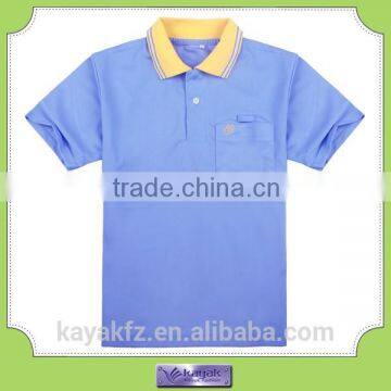 custom cotton blue men anti-pilling polo shirt