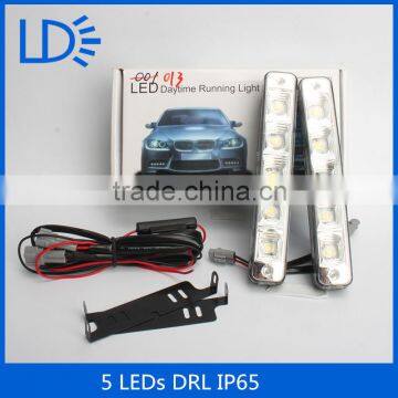 How power led car lighting 5 leds White Daytime Running Light