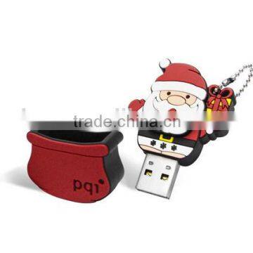 Promotional Christmas Gift USB Drive, Custom Cartoon USB Pen Drive