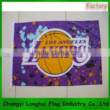 Los Angelos Lakers flags