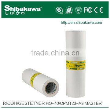 HD high resolution popular gestetner master roll HQ-40/CPMT23 for JP-4500/4510P DX4543/4542/4544/4545 CP6401 machine