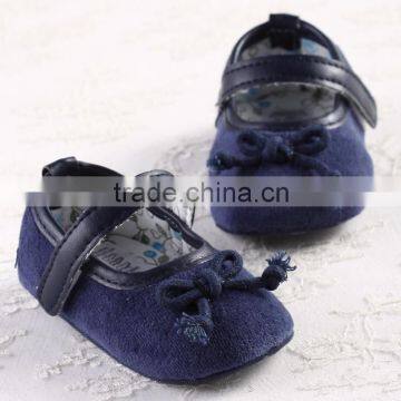 Cute Dress Girl bowknot Baby Shoes 0- 24 Months manufacturer in China