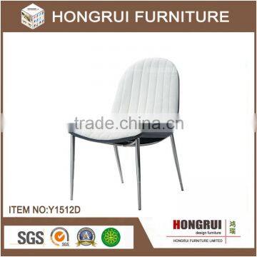 Metal leg fabric dining room chair Softcover Dining Chair/ solo dining chair /wool fabric to upholster dining chair